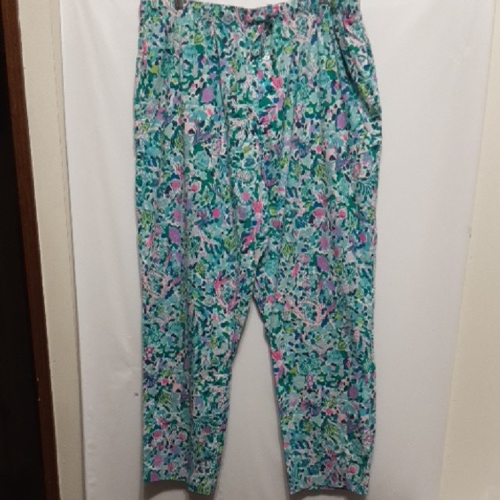 Lilly Pultizer Colorful Abstract Print Men's Pajama Pants